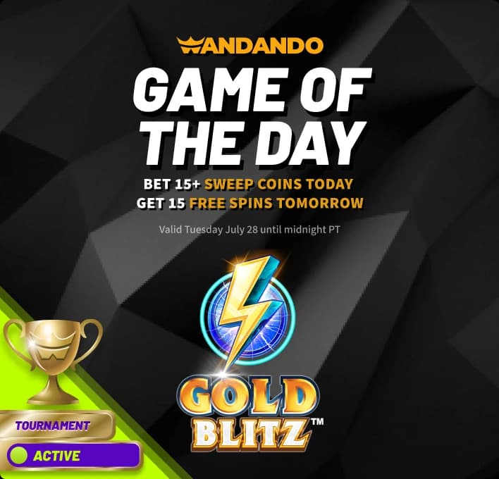 The Gold Blitz Game of the Day tile for the mobile lobby