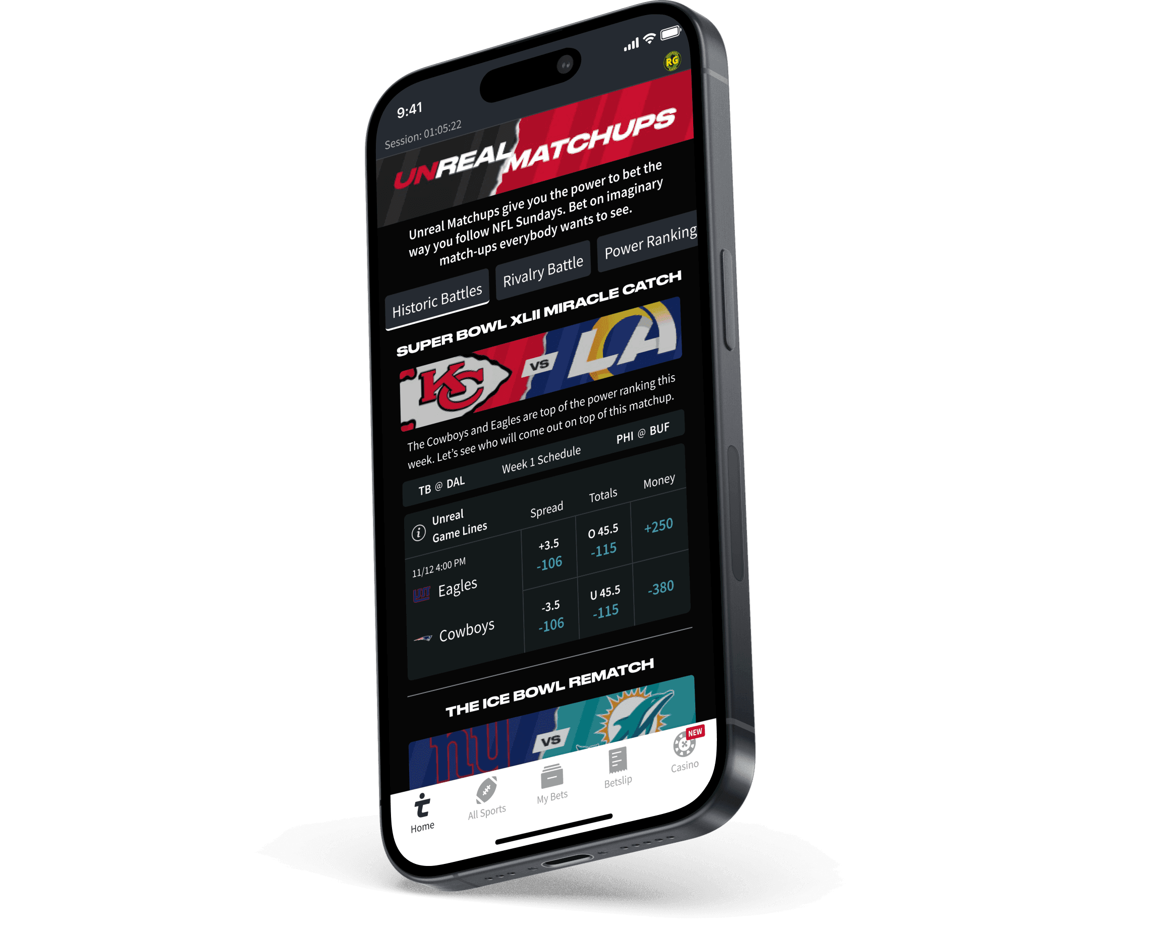 Flex Parlay interface showing adjustable bet legs